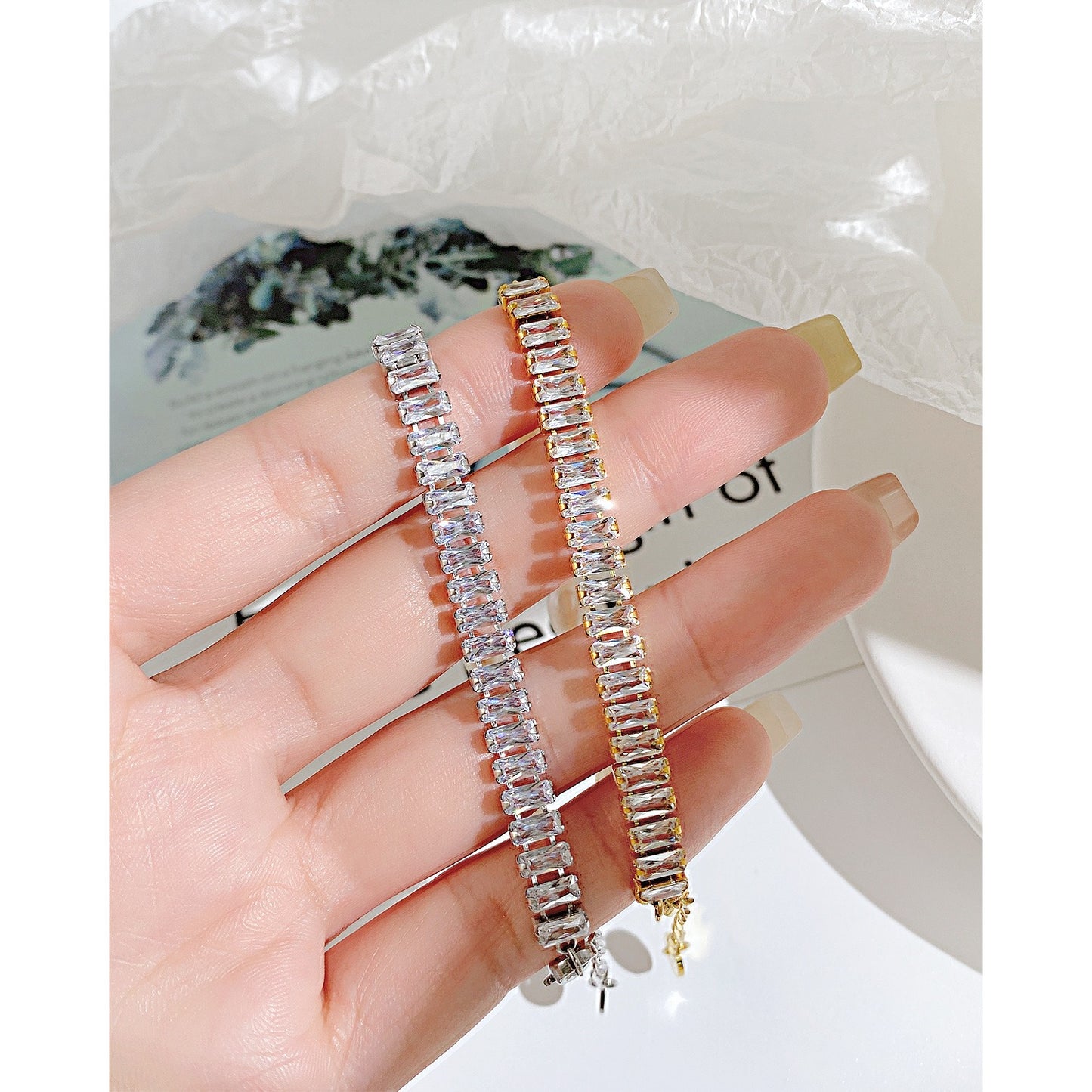 Pearl Bracelet Girls French Luxury Zirconia Titanium Steel Jewelry - LiveLaughlove