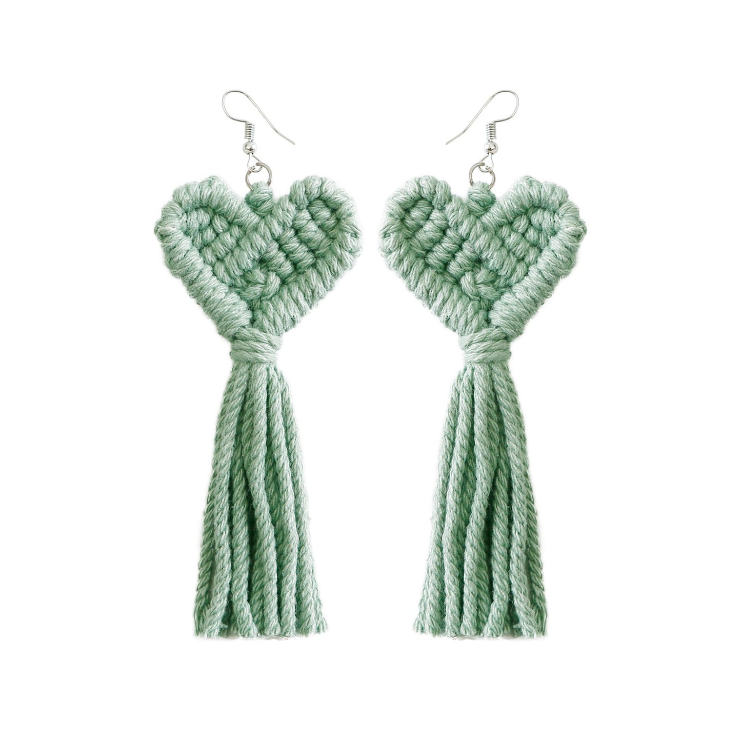 Rice Beads Tassels Earrings Bohemian Retro National Style Exaggerated Personality Creative Handmade Earrings - LiveLaughlove