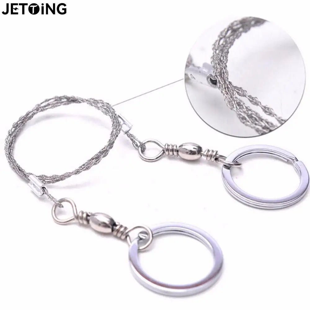 Portable Practical Emergency Survival Gear Steel Wire Saw Outdoor Camping Hiking Manual Hand Steel Rope Chain Saw Travel Tool