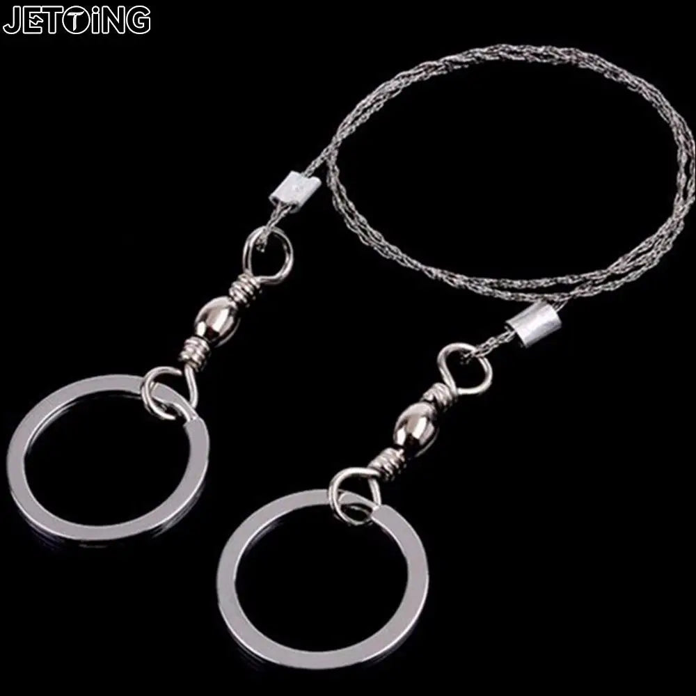 Portable Practical Emergency Survival Gear Steel Wire Saw Outdoor Camping Hiking Manual Hand Steel Rope Chain Saw Travel Tool