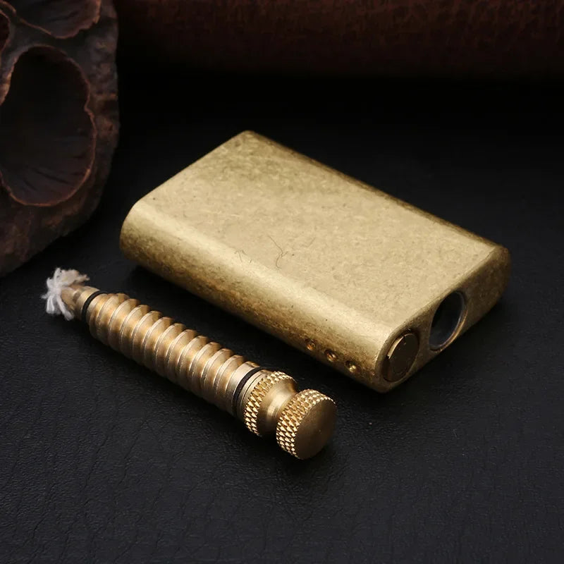 New Retro Zorro Pure Copper Match Kerosene Lighter Pull-out Ignition Lighter Cigarette Tool Men's Gift Outdoor Ignition Tool