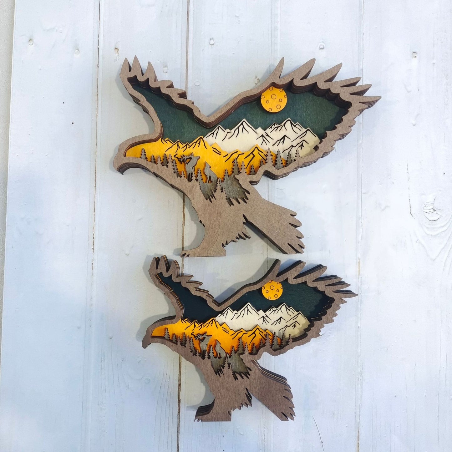 New Wooden Carved Animal Crafts Creativity Home Desktop Decoration Multilayer Carved Wooden Ornaments - LiveLaughlove