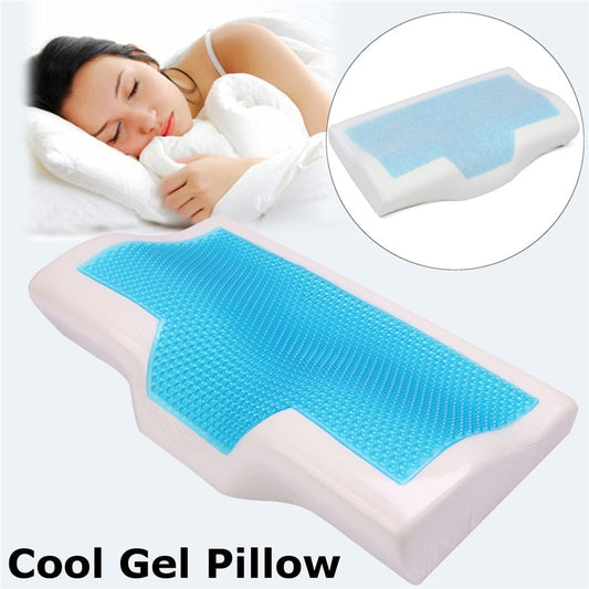 1 Pcs Memory Foam Cool Gel Pillow Summer Ice-cool Anti-snore Neck Orthopedic Sleep Pillow Cushion - LiveLaughlove