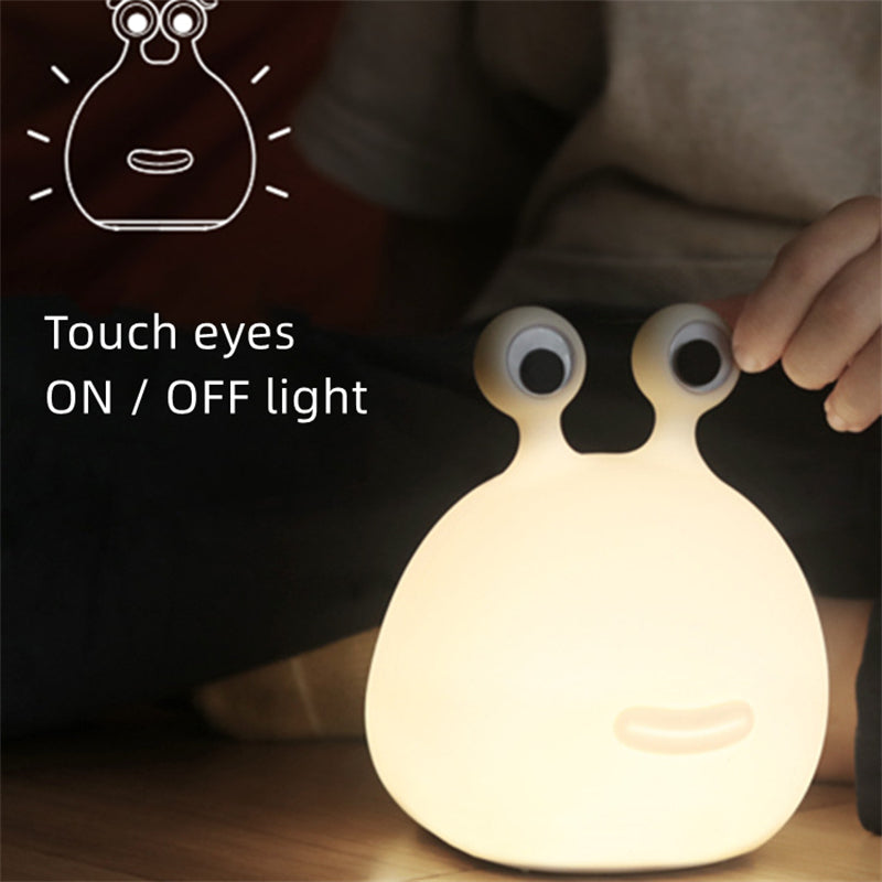 Slug Night Light USB Charging Pat Induction Night Light Children's Fun Silicone Bedside Timing With Sleeping Light - LiveLaughlove