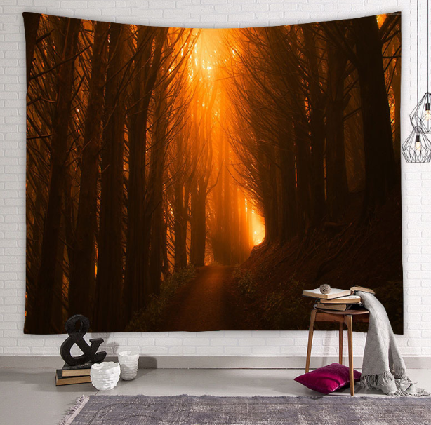 Beautiful Natural Forest Printed Large Wall Tapestry Wall Art Decor - LiveLaughlove