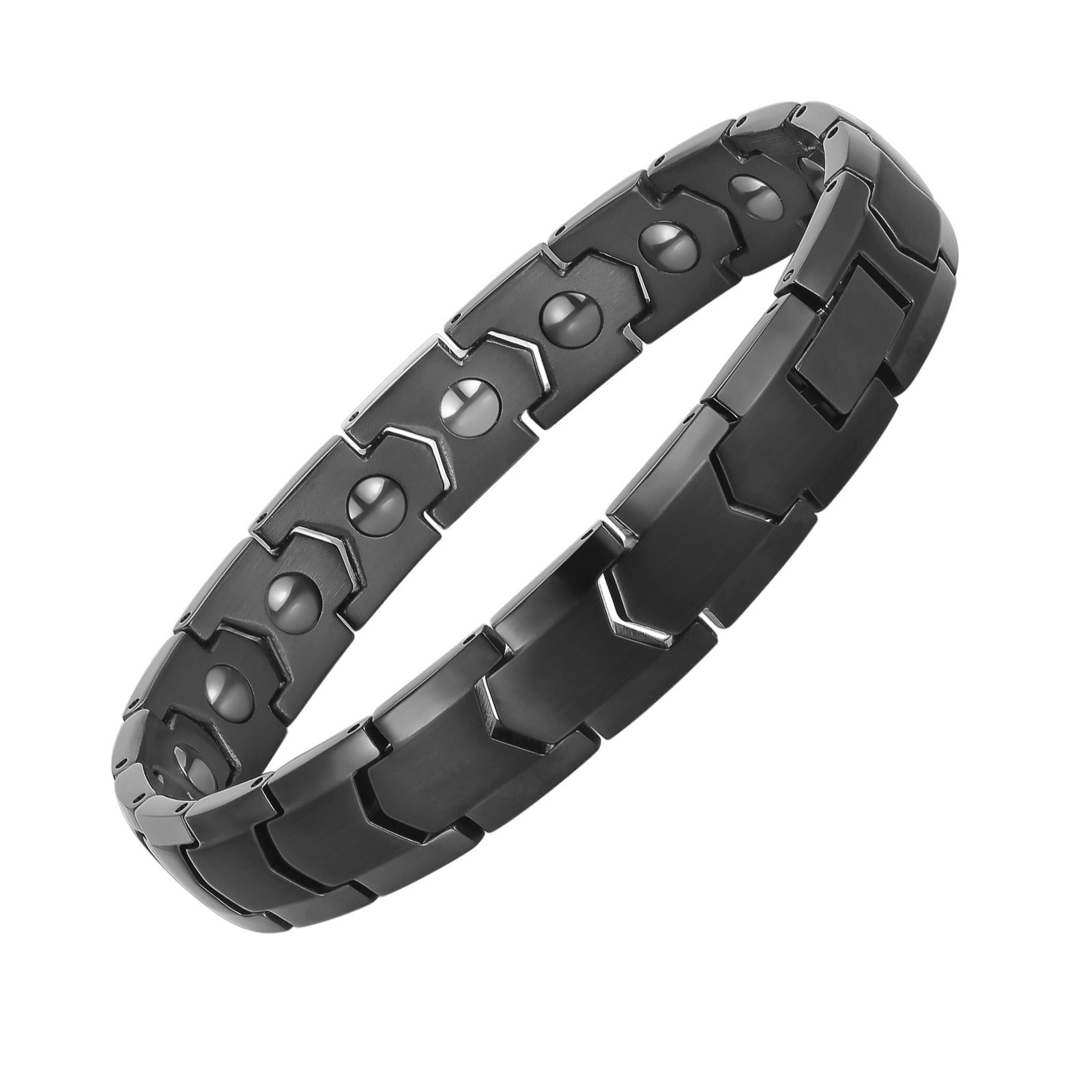 Stainless Steel Jewelry Bracelet Titanium Full Magnet Magnetic Health Energy Magnetic Therapy Bracelet for Men - LiveLaughlove