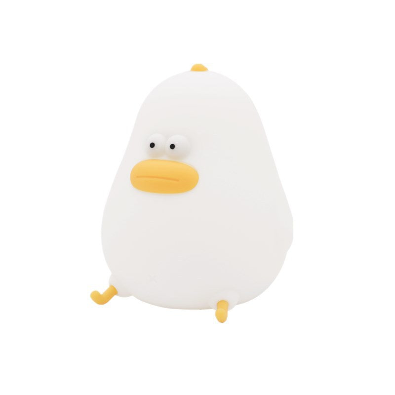 Little Fat Chicken Led Silicone Light USB Charging Dimming Timing With Sleeping Light Children's Eye Protection Night Bedside Night Light - LiveLaughlove