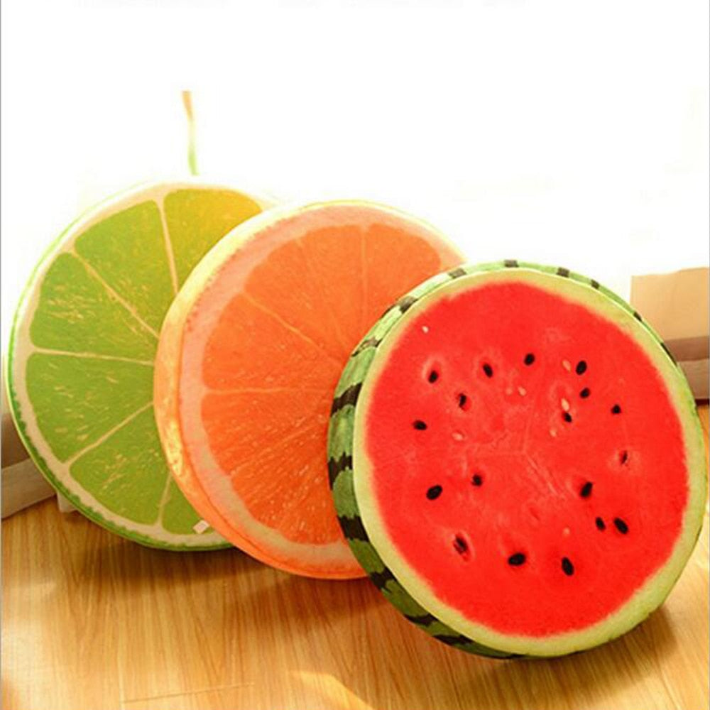 New Cute Creative 3D Summer Fruit PP Cotton Office Chair Back Cushion Sofa Throw Pillow Soft decorative pillows - LiveLaughlove