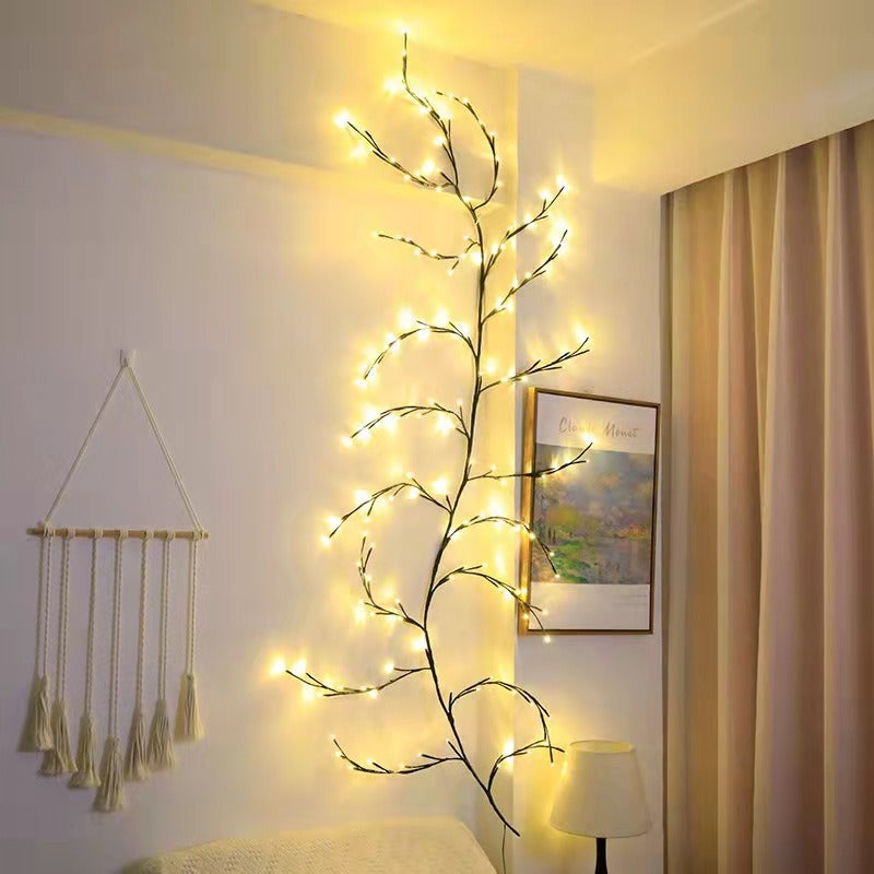 LED Bough Rattan Light String Christmas Day Wedding Decoration Room Lights - LiveLaughlove