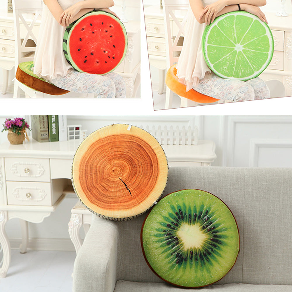 New Cute Creative 3D Summer Fruit PP Cotton Office Chair Back Cushion Sofa Throw Pillow Soft decorative pillows - LiveLaughlove