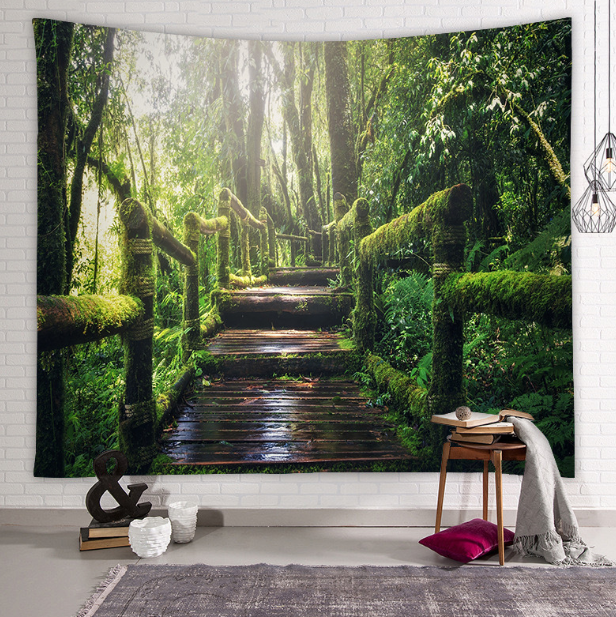 Beautiful Natural Forest Printed Large Wall Tapestry Wall Art Decor - LiveLaughlove