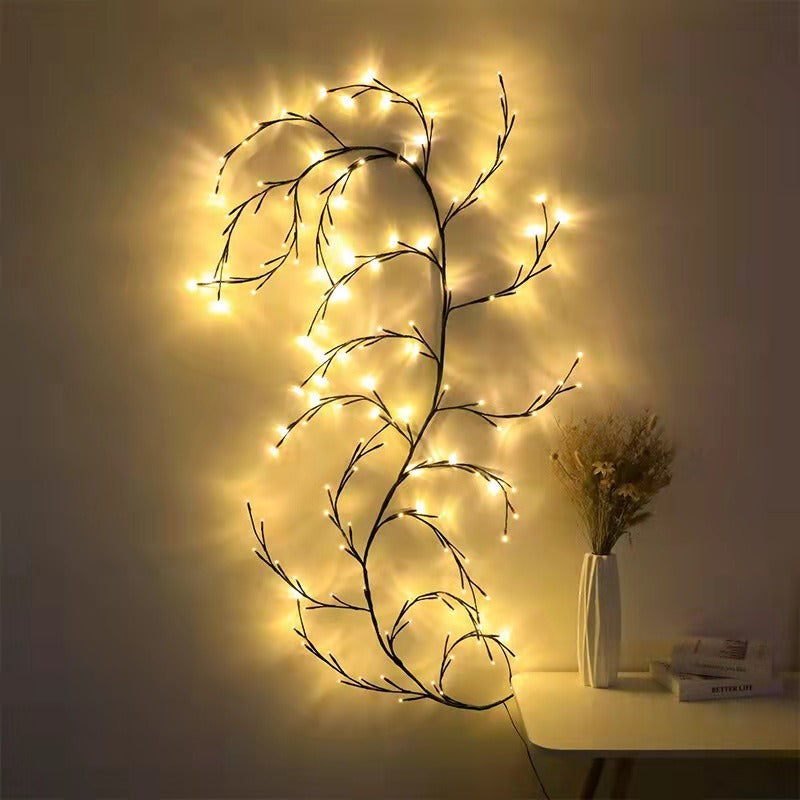 LED Bough Rattan Light String Christmas Day Wedding Decoration Room Lights - LiveLaughlove