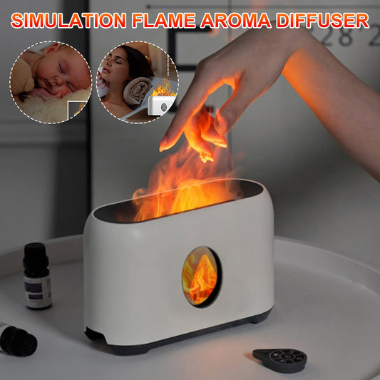Simulation Flame Mute Aroma Diffuser Humidifier - LiveLaughlove